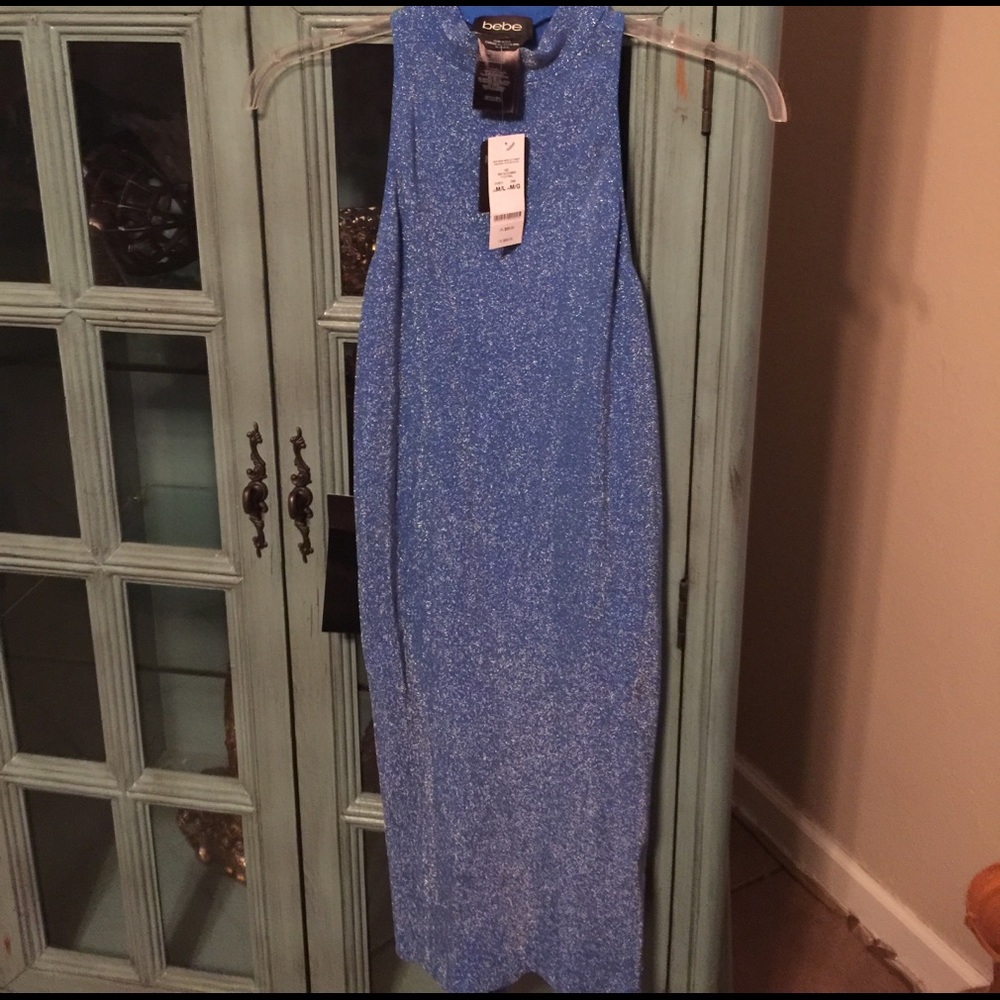 Blue sleeveless dress Bebe