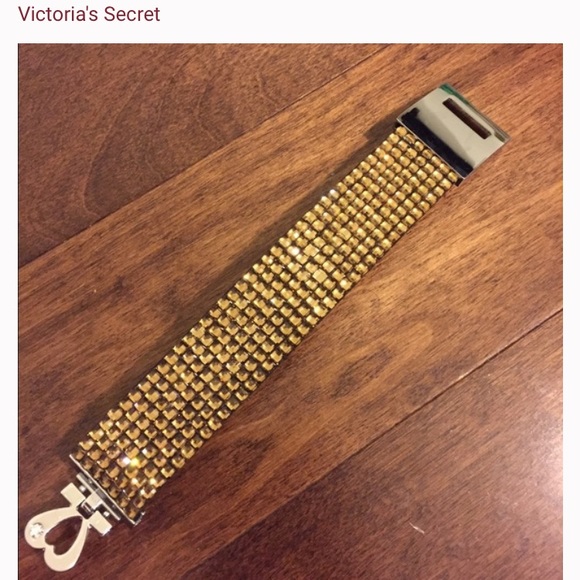Victoria's Secret Jewelry - Victoria's Secret gold (rhinestone?) bracelet