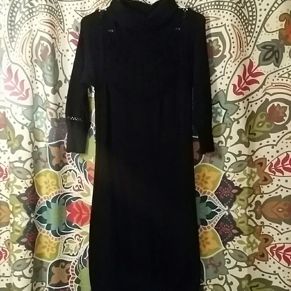 Black Midi Sweater dress