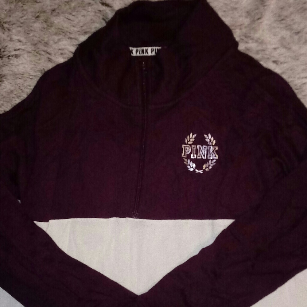 PINK BOYFRIEND HALF ZIP