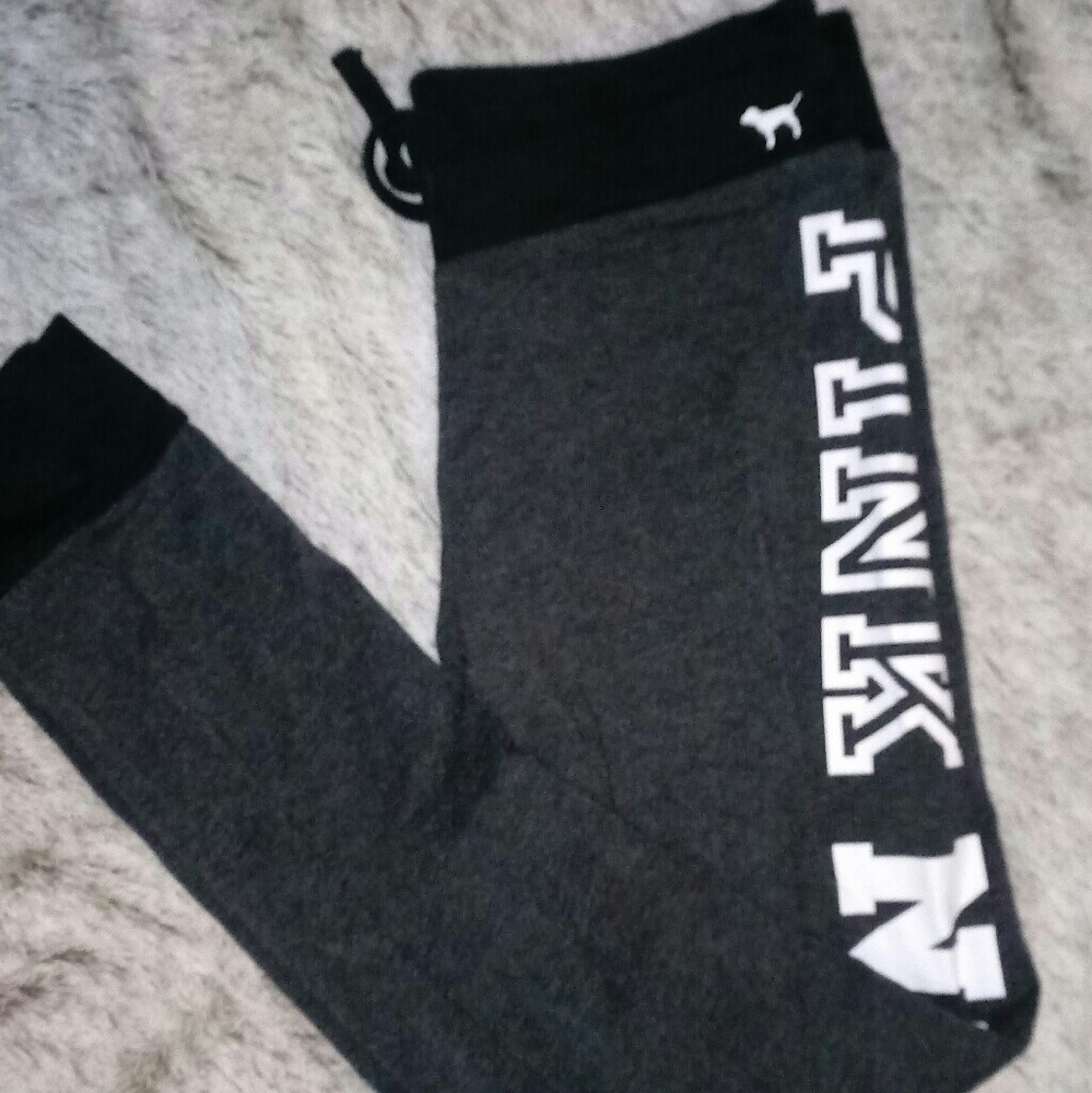 PINK GRAY YOGA LEGGINGS