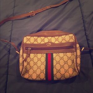 Brown Gucci cross body