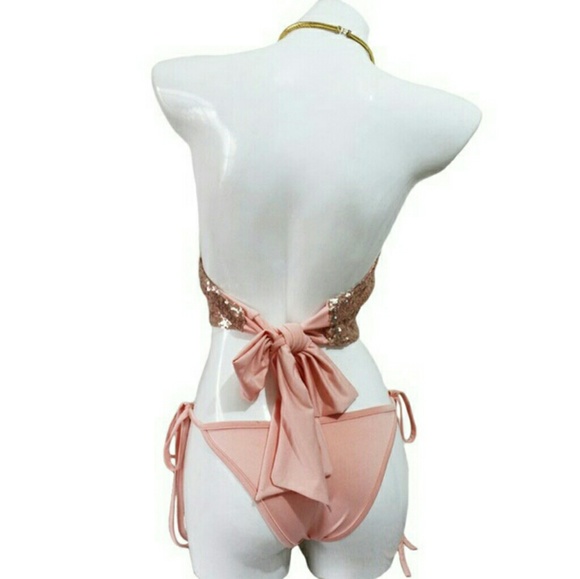 Only 1 Medium Available Sexy Sequin Bikini - Picture 5 of 7