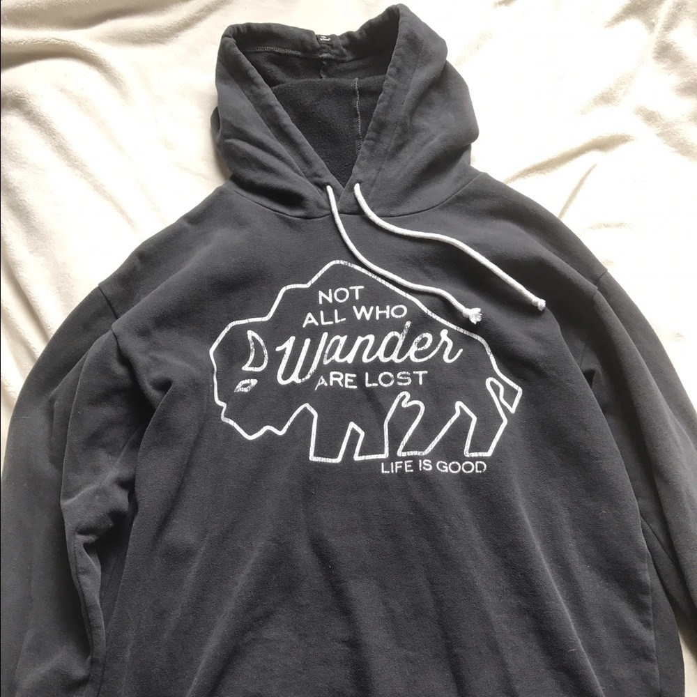 Life is Good printed hoodie