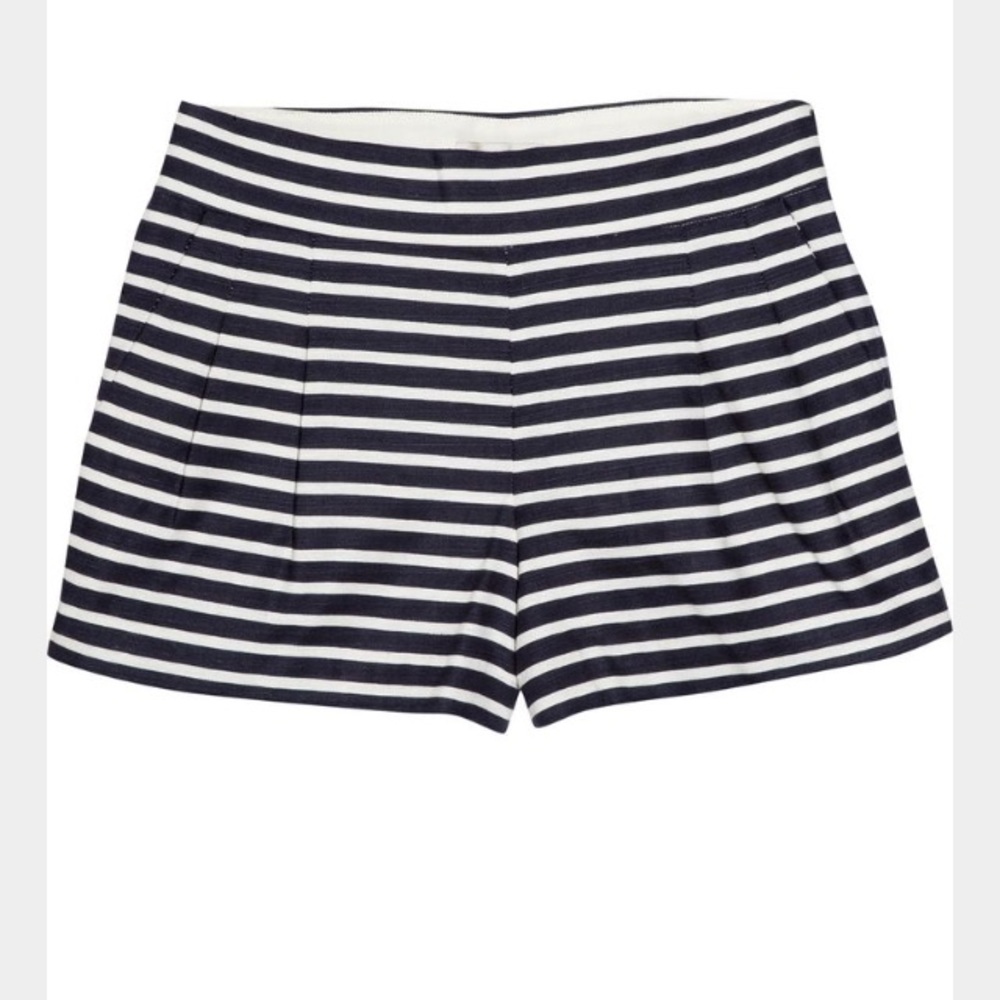 J.Crew Striped Linen & Cotton Blend Shorts size 8