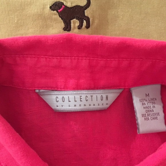 Linen Blouse,Liz Claiborne ,Pink size Medium - Picture 4 of 8