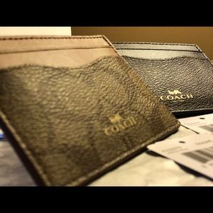 Selling Coach Card holders Unisex