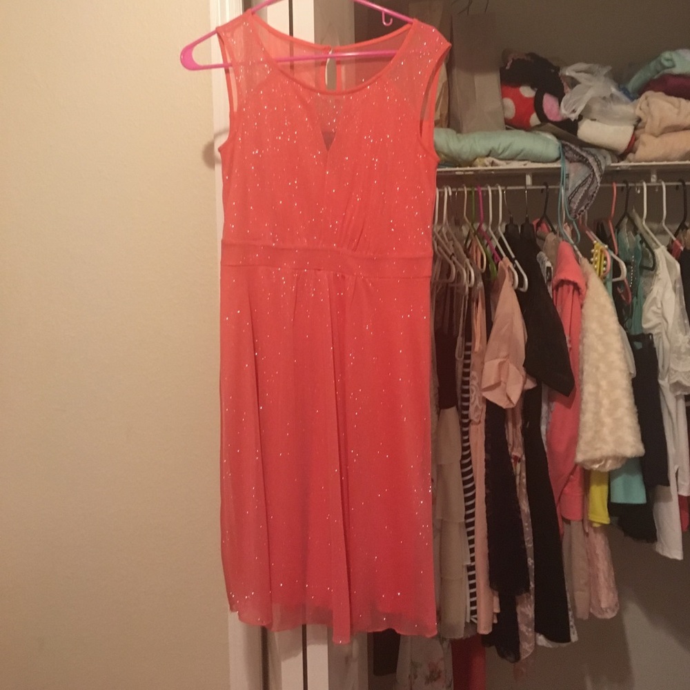 Sparkling orange dress