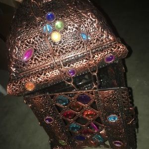 Ceiling hung jeweled cage