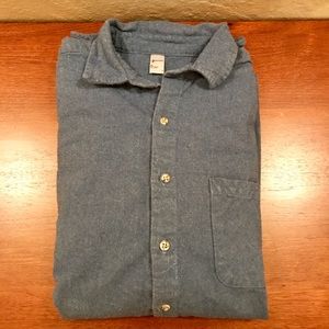 American Apparel Blue Flannel Shirt | Small