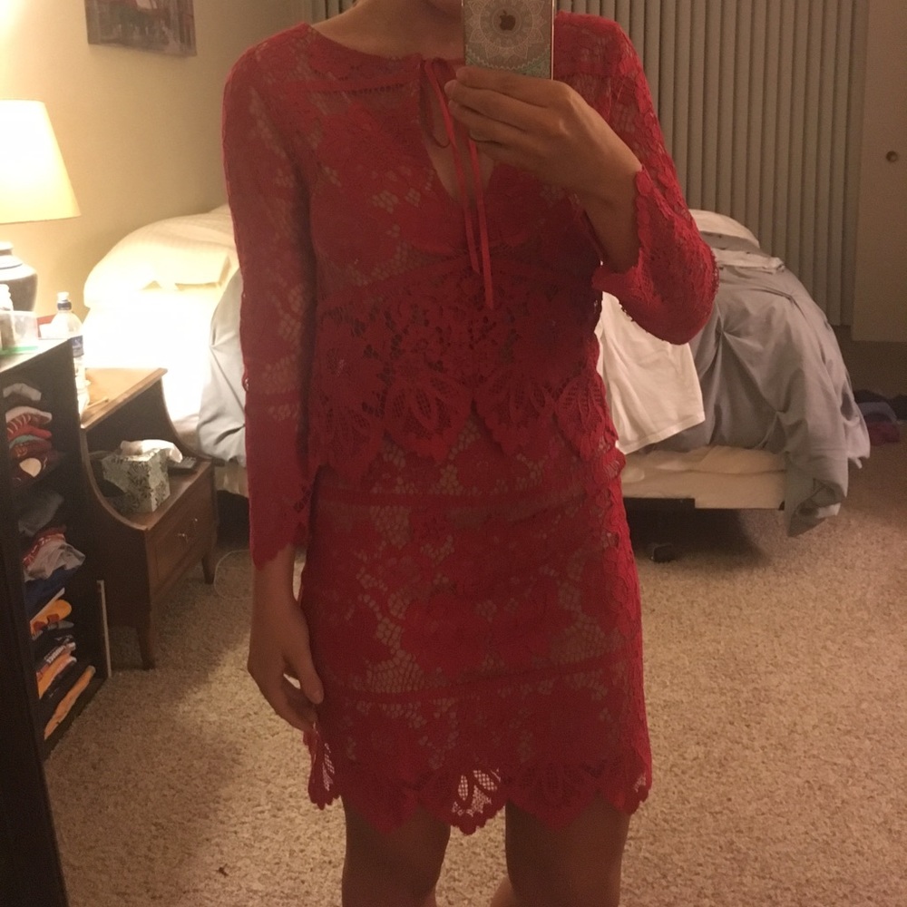 For love and lemons lace top