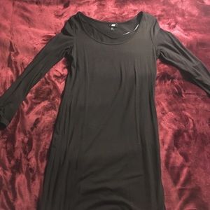 H&M long sleeve black dress