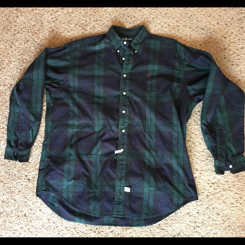 Ralph Lauren Polo XL plaid checkered shirt