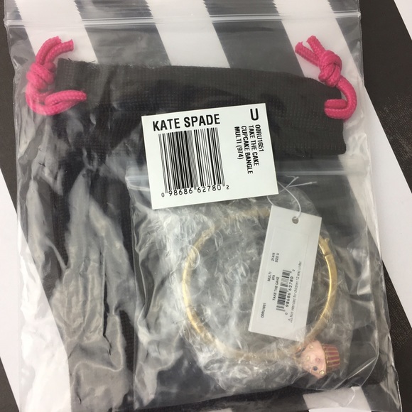 Kate Spade Pink Cupcake Hinge Bangle Bracelet NEW - Picture 3 of 8