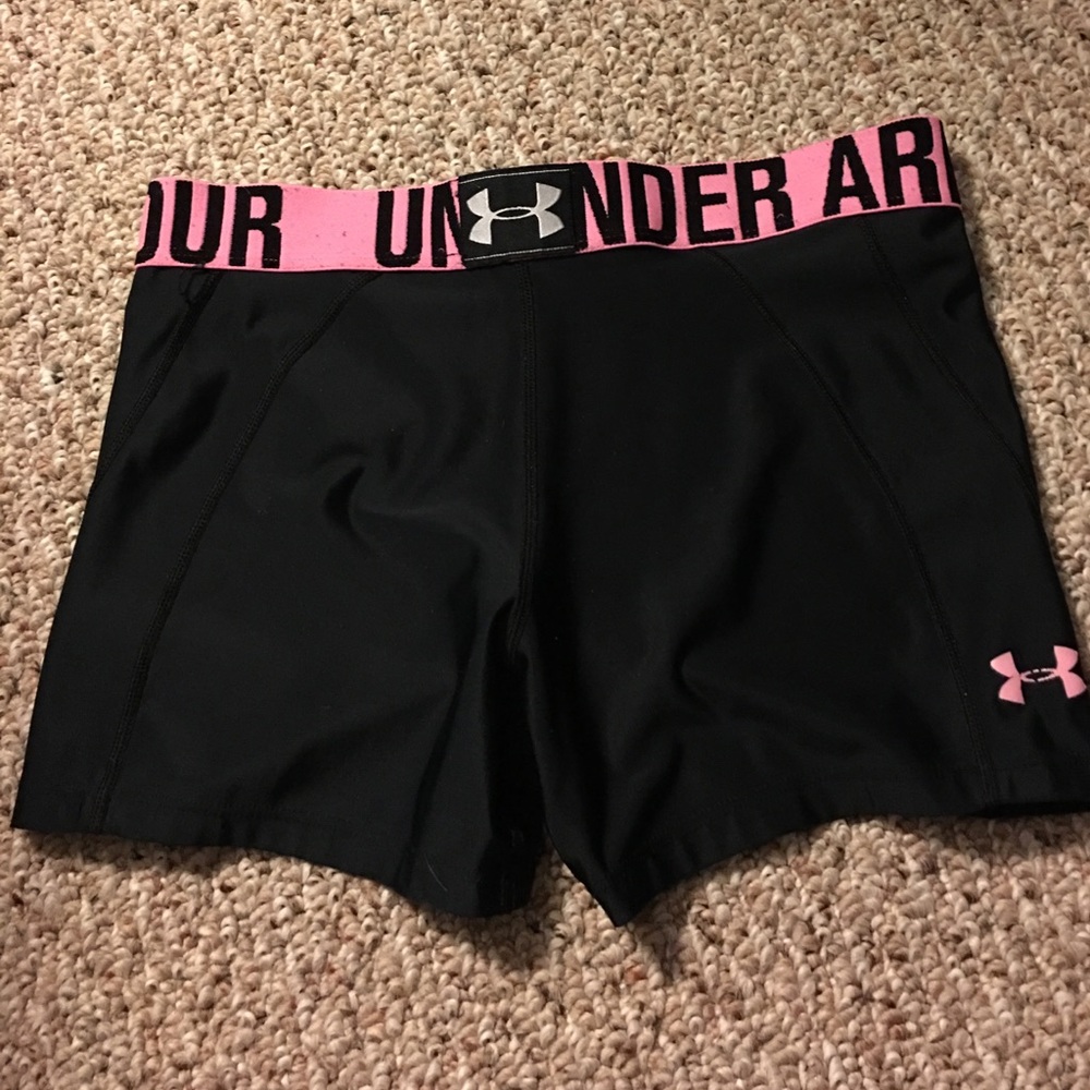Pink under armor spandex