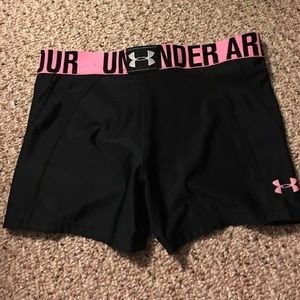 Pink under armor spandex