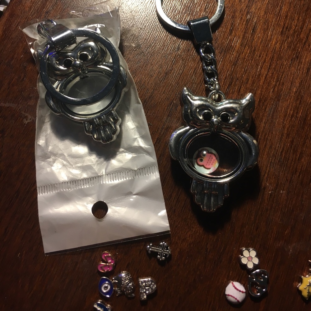Floating Charm Keychains X2 FREE Charms W/Purchase