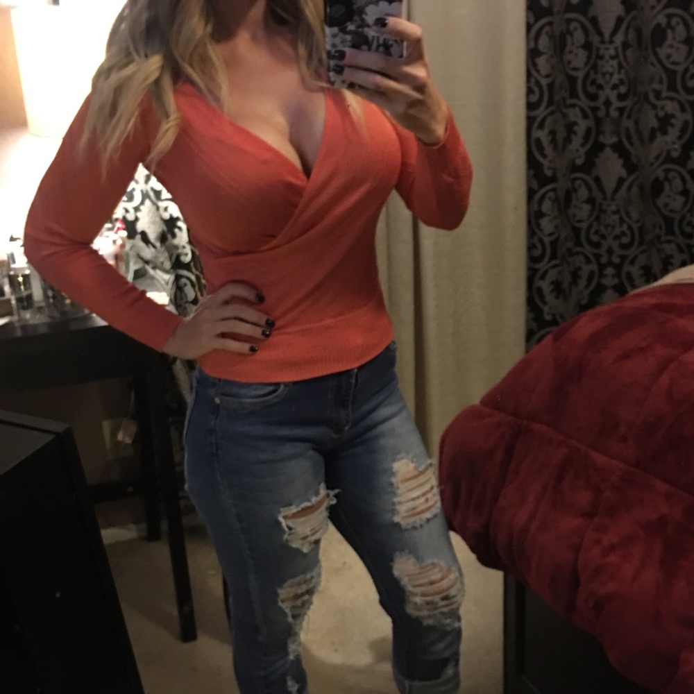 Orange BeBe long sleeve