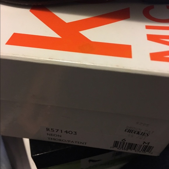 Brown patent leather wedge shoe - Picture 3 of 8