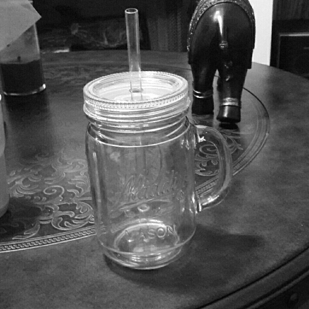 Plastic  jar glass