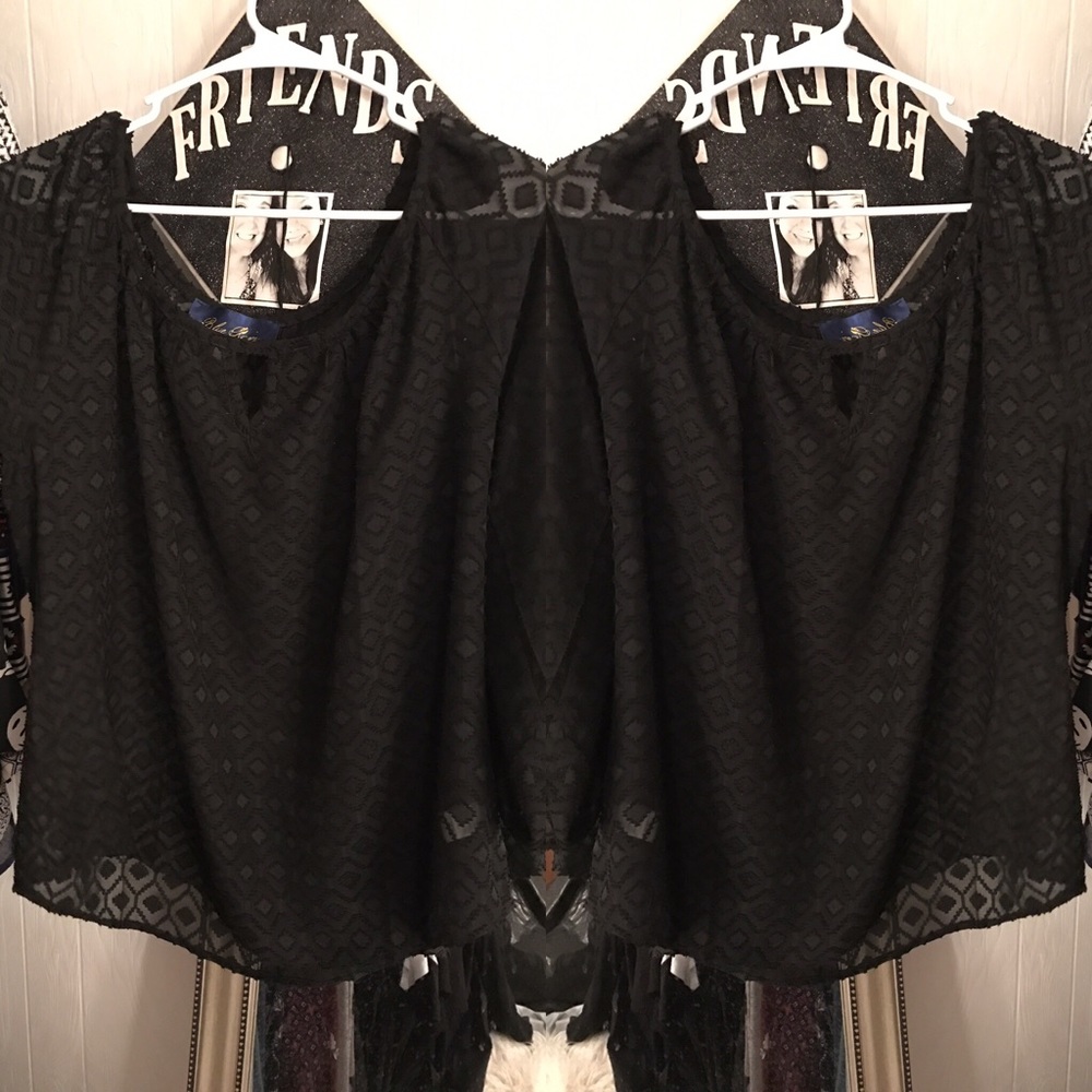 Sheer Black Blouse