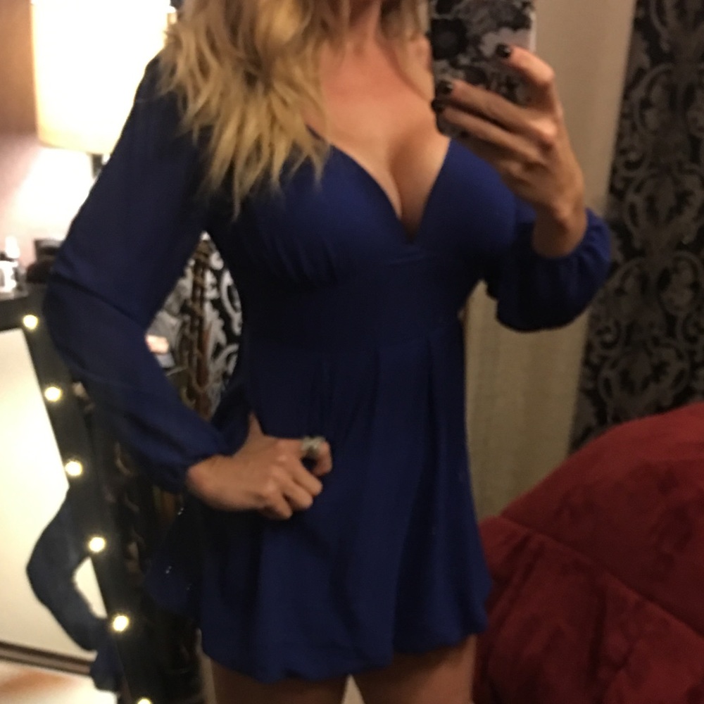 Beautiful royal blue mini dress