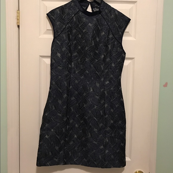 Mock neck bodycon dress with cutout back - Picture 1 of 6