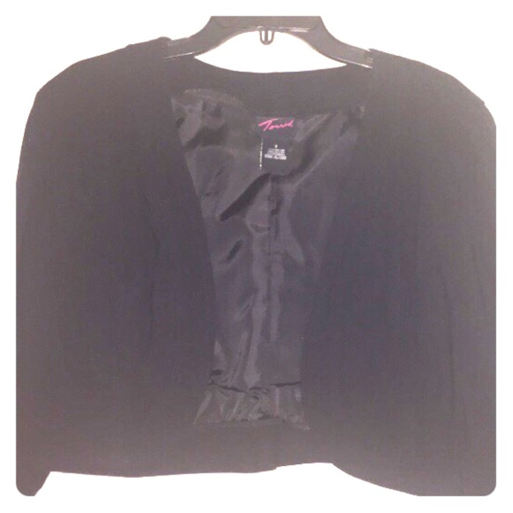 Plus size black bolero jacket