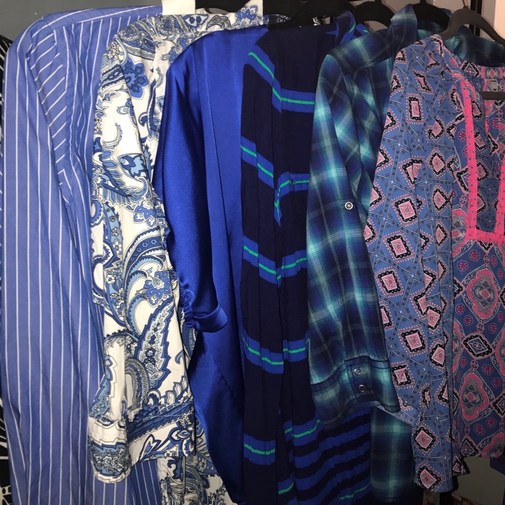 Bundle of 6 Blouses/Tops--Express,Old Navy
