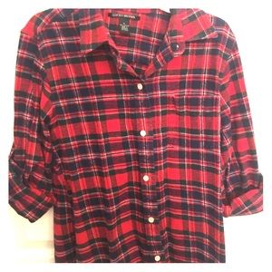 Lucky Brand Red Flannel Shirt