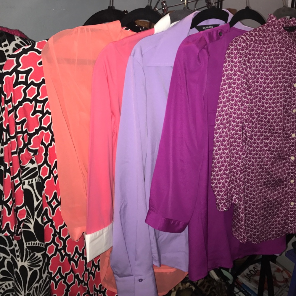 Bundle of 6 Blouses--Banana Republic,Express