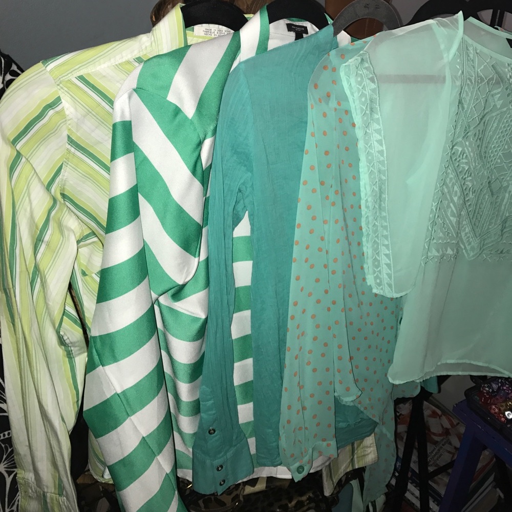 Bundle of 5 Blouses--Banana Republic,C Wonder