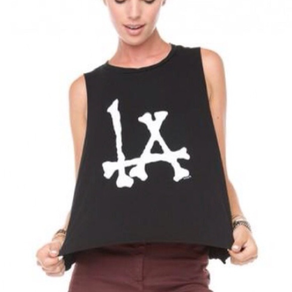 Brandy Melville bones "LA" muscle tank