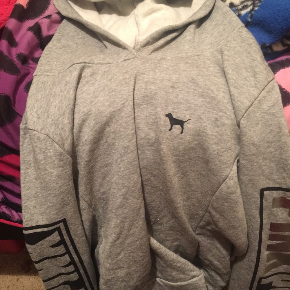 A Pink by Victoria Secret Medium Grey Hoodie