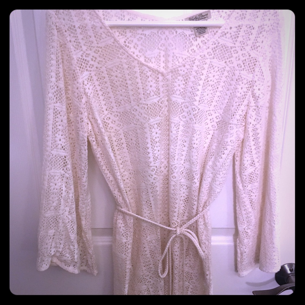 Lucky Brand Loose Knit Sweater with Belt