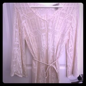 Lucky Brand Loose Knit Sweater with Belt