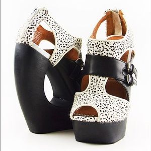 Jeffrey Campbell Rock Me X platform wedges