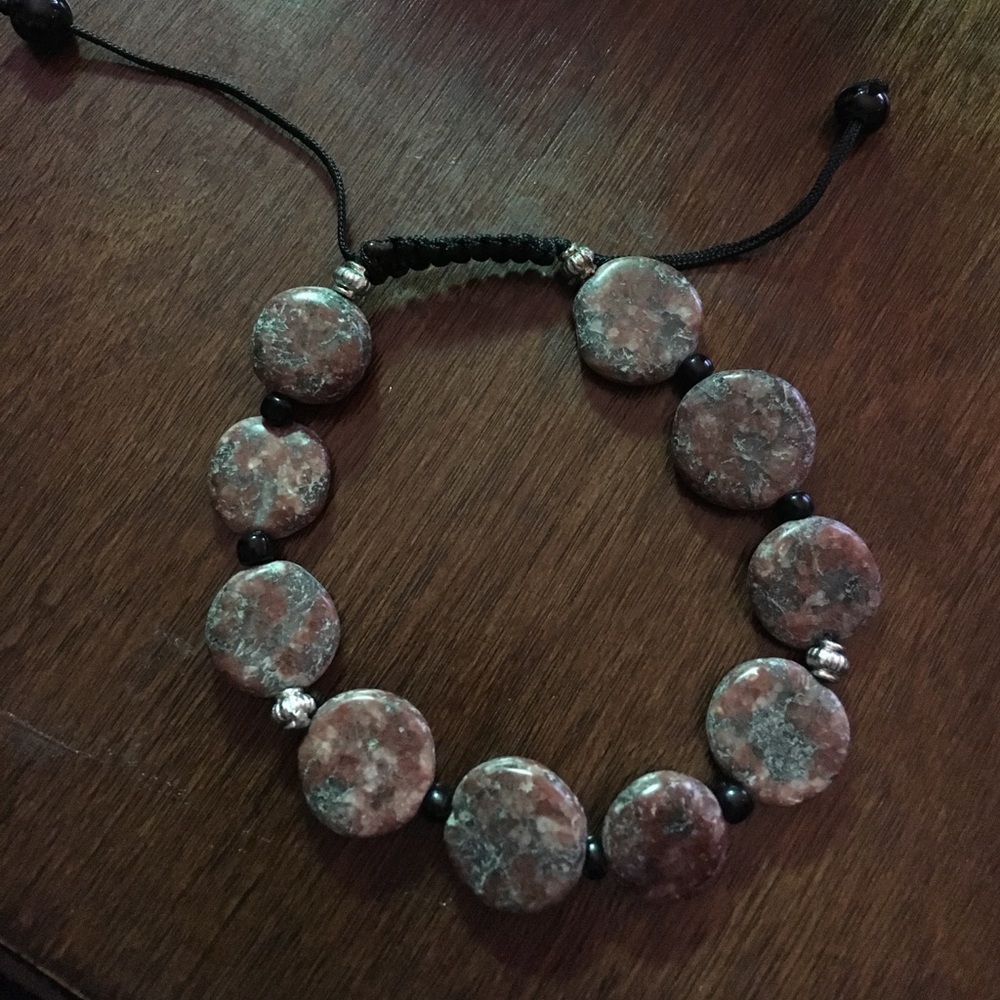 Jasper Gem Bracelet Adjustable