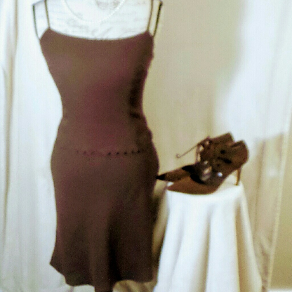 Sexy "LBD"! Little Brown Dress!