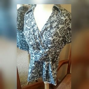Black & White Blouse