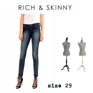 Rich and Skinny Split Victory Jeans size 29