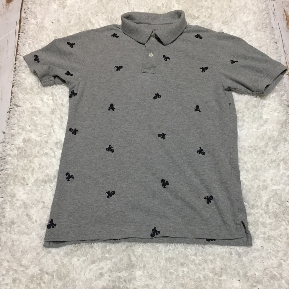 Gap Kids Boys XL Size 12 Polo Skull & Crossbones