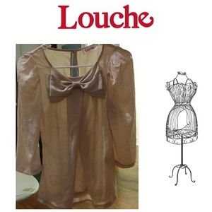 Louche blouse blush color gorgeous size 8