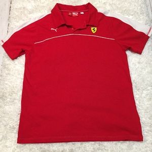 NWOT Puma Sport Scuderia Ferrari Boys Shirt XL