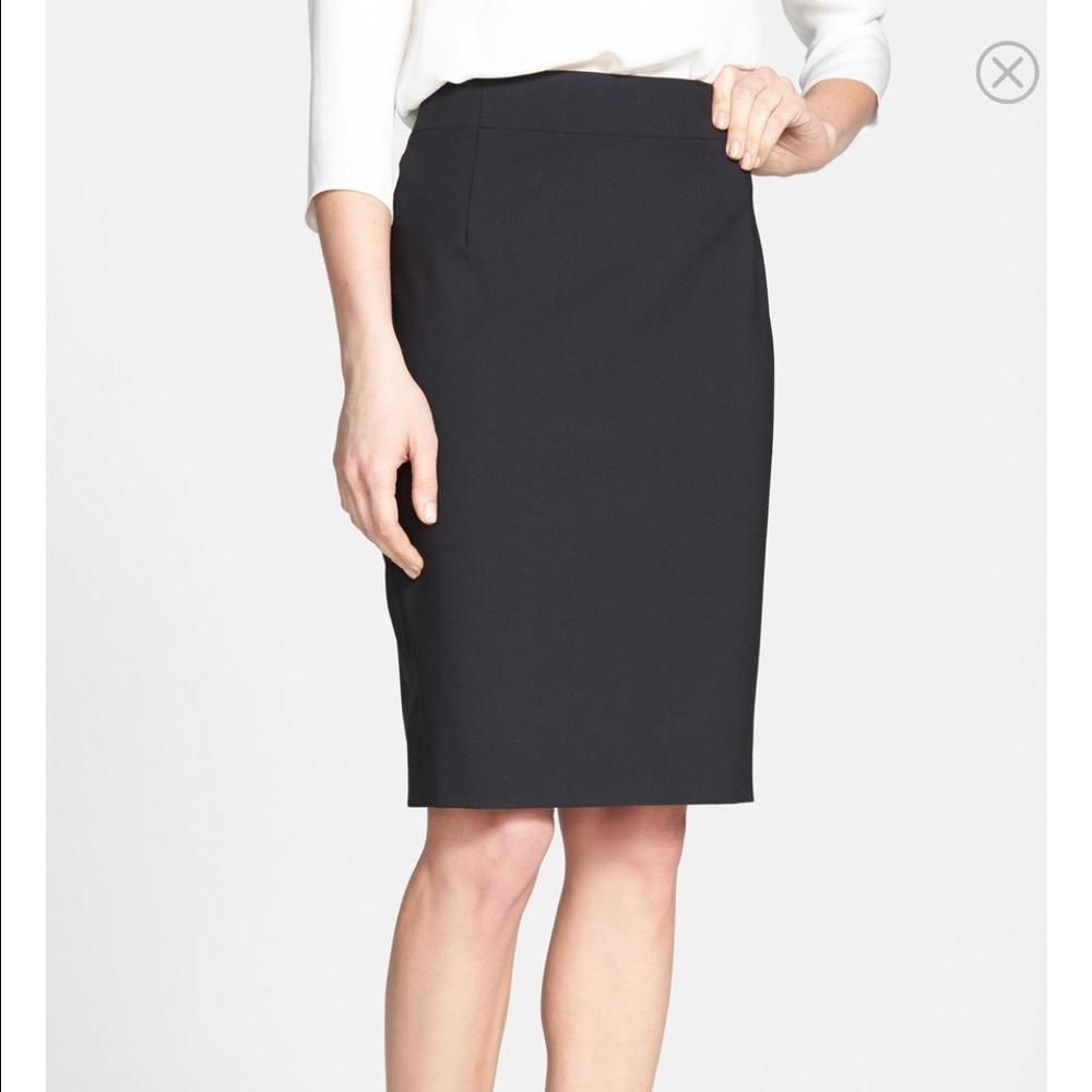Theory 'Joanie' Stretch Wool Pencil Skirt