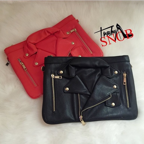 Leather Jacket Clutch - Picture 6 of 6