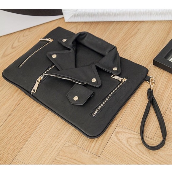 Leather Jacket Clutch - Picture 2 of 6
