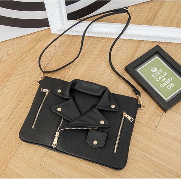 Leather Jacket Clutch - Picture 3 of 6