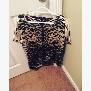 Short sleeve silk blouse