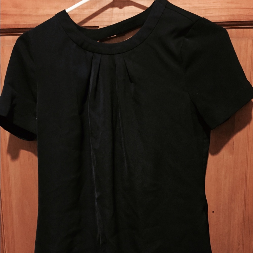 J. Crew open back blouse